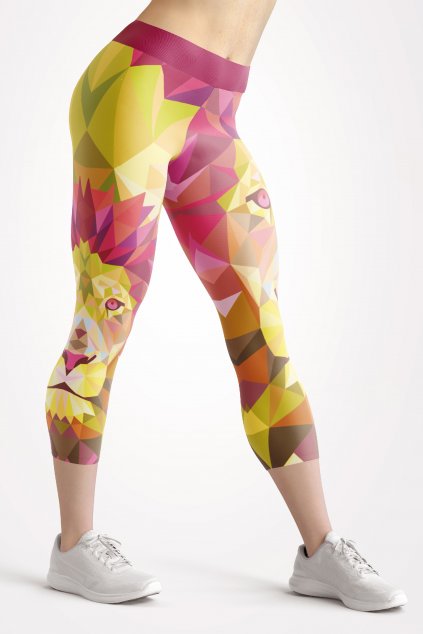 happy lion front 3 4 leggings by utopy