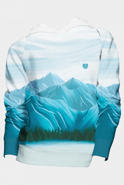 mikina winter mountain fullprint front by utopy