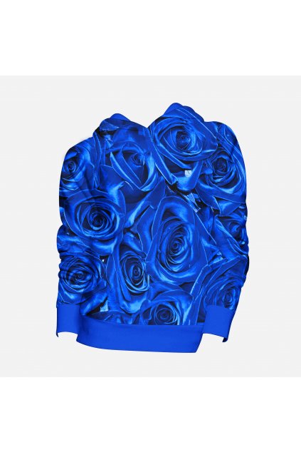 mikina blue rozes fullprint