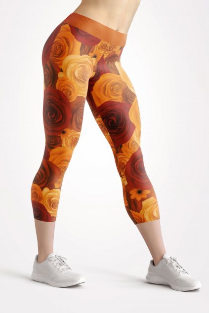 autumn flowers front 3 4 leggings by utopy