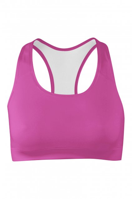 hotp pink sport bra front by utopy