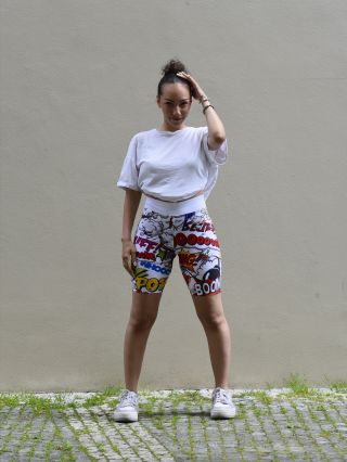 Tak tyhle biker shorts Boom způsobí fakt boom! Zábavný komiksový svět můžeš nyní i nosit na svém těle. Mnoho dalších...